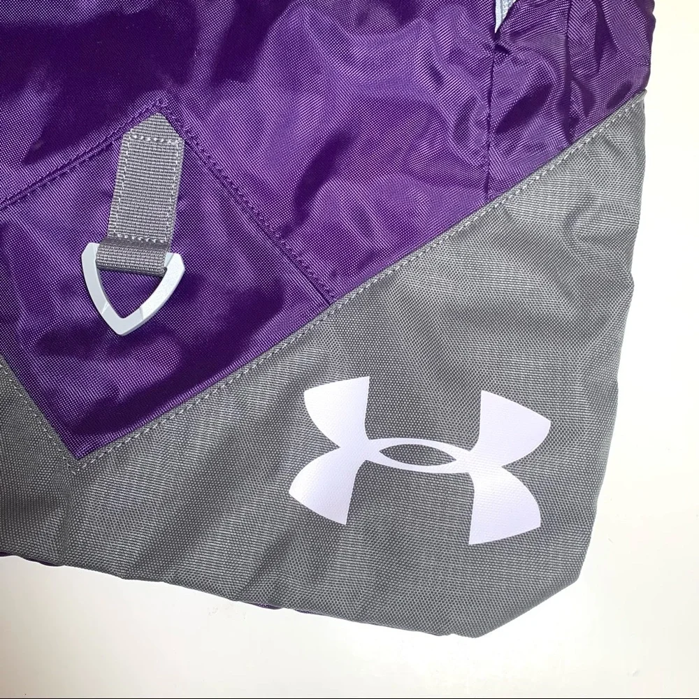 Under Armour Custom Stay Army US Army Unisex Sackpack NWOT Gym Bag Purple Gray